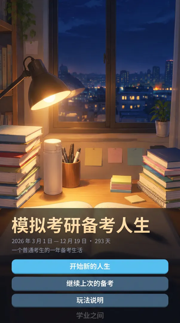 学业之间-考研生活模拟器截图2