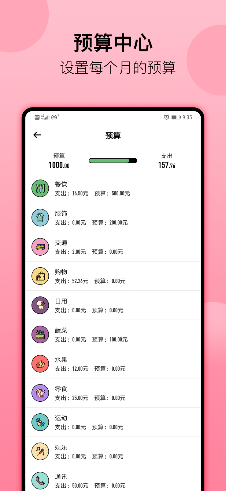 萌猪记账截图2